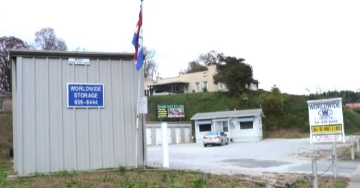 Self-serve storage units at Worldwide Realty in downtown Marion, NC